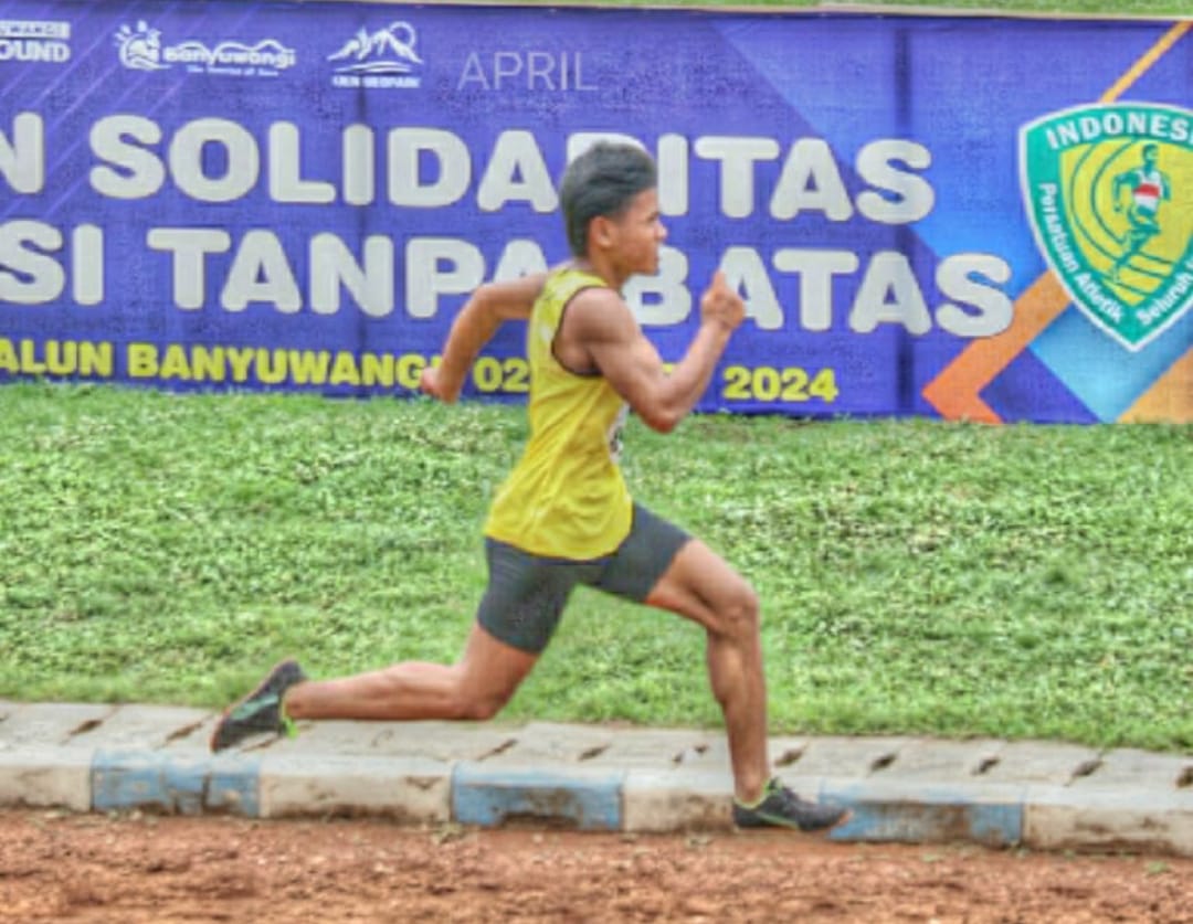 Speinter 100 meter Banyuwangi Achmad Choirul Anam akan turun di Kejurnas PASI di Jogjakarta Juli 2024