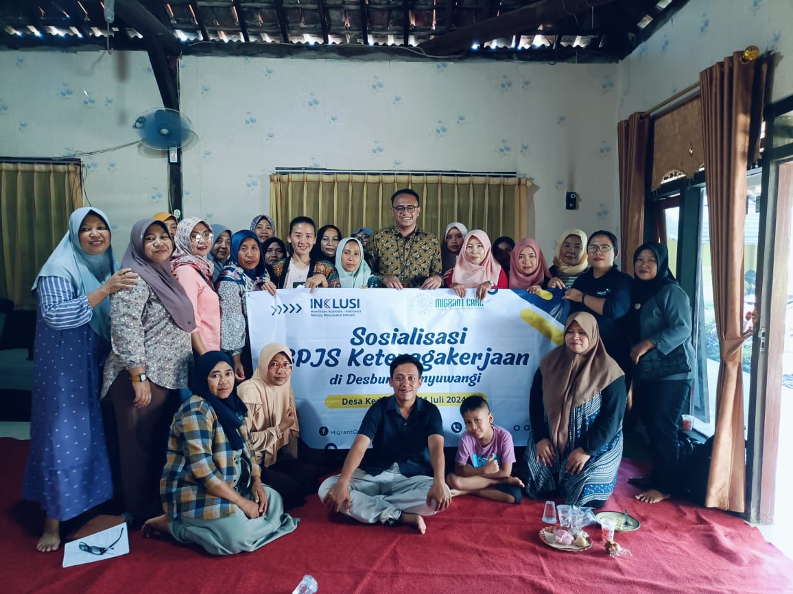 Sosialisasi BPJS Ketenagakerjaan Banyuwangi kepada para PMI