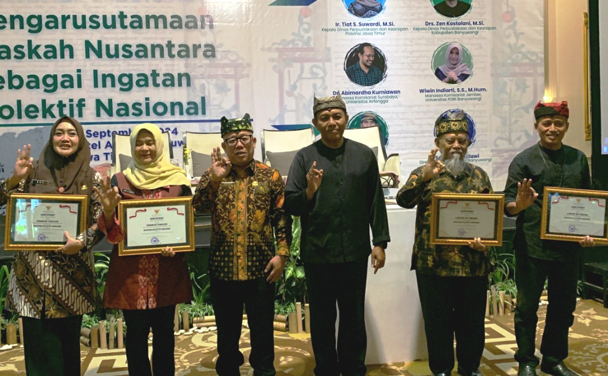 Naskah Lontar Sritanjung ditetapkan sebagai Ingatan Kolektif Nasional dalam Seminar Pengarusutamaan Naskah Nusantara Ikon (foto: istimewa)