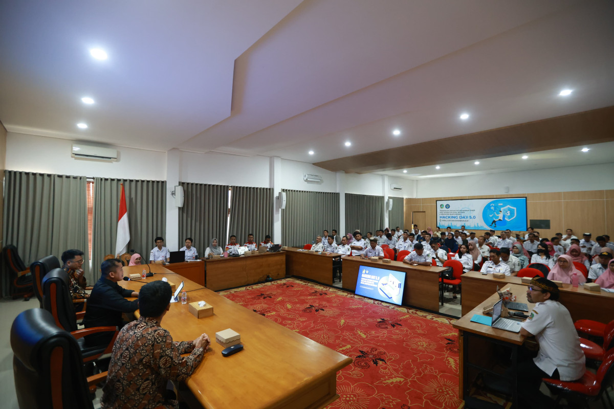 Ratusan ASN Banyuwangi mengikuti pelatihan keamanan siber yang digelar Pemkab Banyuwangi dan Badan Siber dan Sandi Negara (BSSN).
