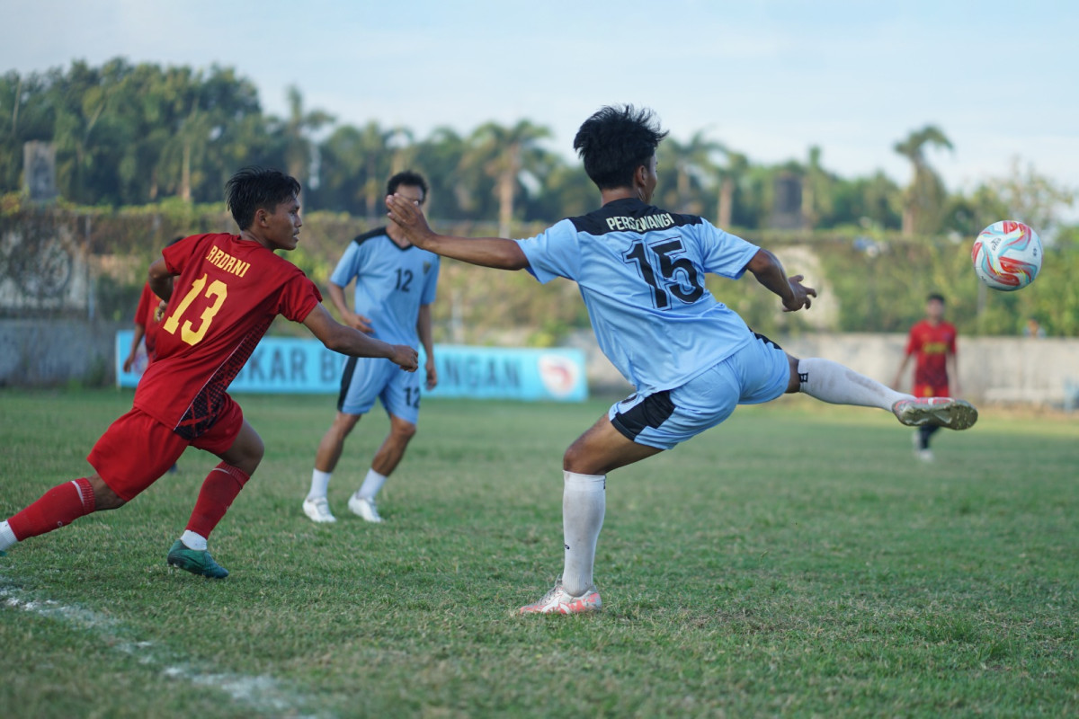 Persewangi berhasil menguasai pertandingan pada uji coba ketiga mereka melawan Porwing  Tegaldlimo di Home Base AIL, Sabtu (2/11/2024)