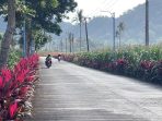 Kondisi infrastruktur di Desa Sumberagung, Kecamatan Pesanggaran, Banyuwangi yang cukup maju
