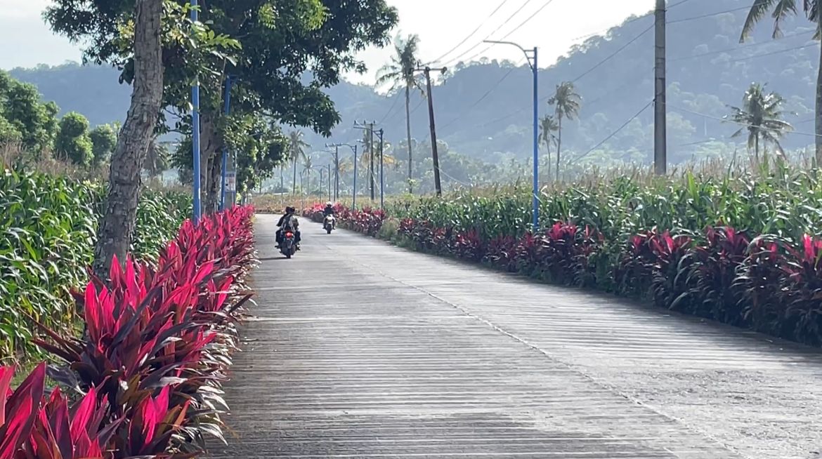 Kondisi infrastruktur di Desa Sumberagung, Kecamatan Pesanggaran, Banyuwangi yang cukup maju
